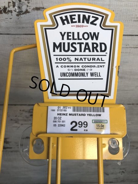 画像6: Vintage Heinz Store Display Metal Shelf Rack Yellow Mustard (S020) (6)