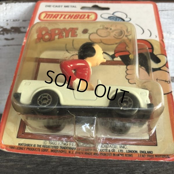 画像7: 80s Vintage Matchbox Popeye Olive's Convertible (S025) (7)