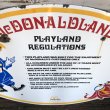 画像5: 80s Vintage McDonalds Playland Regulations sign (S027) (5)
