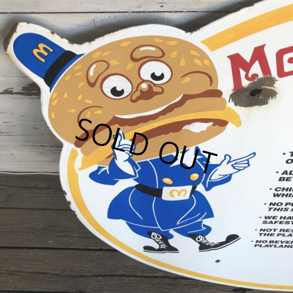 画像4: 80s Vintage McDonalds Playland Regulations sign (S027) (4)