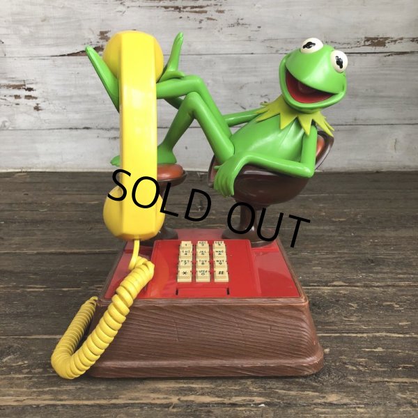 画像1: 80s Vintage Telephone Kermit (S031) (1)