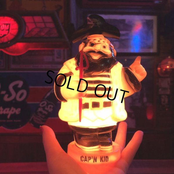 画像10: 50s Vintage CAP'N KID Plastic Bank Lamp (S038) (10)