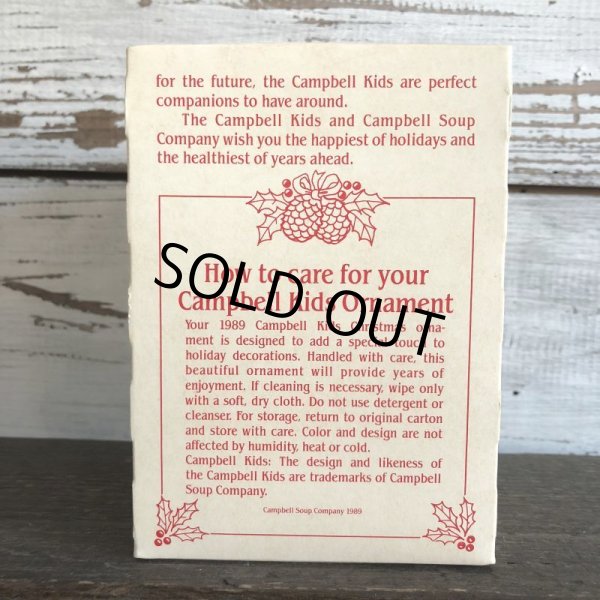 画像4: Vintage Campbell Kids Christmas Ball Ornament 1989 (S053)  (4)