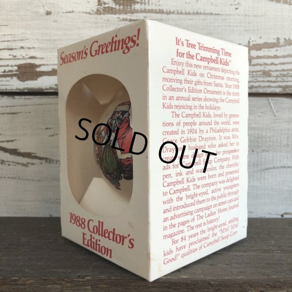 画像2: Vintage Campbell Kids Christmas Ball Ornament 1988 (S054)  (2)