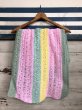 画像1: Vintage U.S.A Knit Blanket Rug 140ｘ47 cm (S070)  (1)