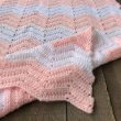 画像3: Vintage U.S.A Baby Knit Blanket Rug 72x62 cm (S072)  (3)