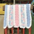 画像2: Vintage U.S.A Baby Knit Blanket Rug 70x80 cm (S080)  (2)