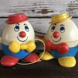 画像7: Vintage Fisher Price Humpty Dumpty Pull Toy Yellow (S102) (7)