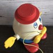 画像5: Vintage Fisher Price Humpty Dumpty Pull Toy Red (S103) (5)