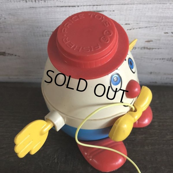 画像5: Vintage Fisher Price Humpty Dumpty Pull Toy Red (S103) (5)