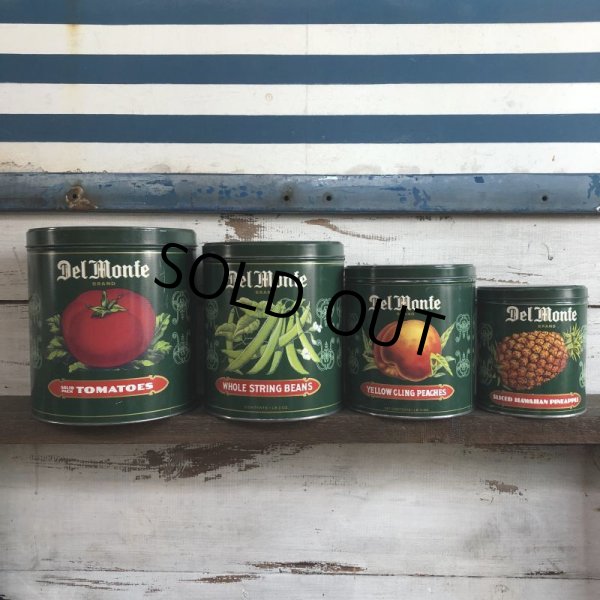 画像1: Vintage Del Monte Tin Canister Set of 4 (S101) (1)