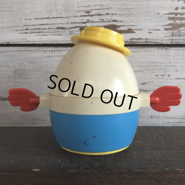 画像3: Vintage Fisher Price Humpty Dumpty Pull Toy Yellow (S102) (3)