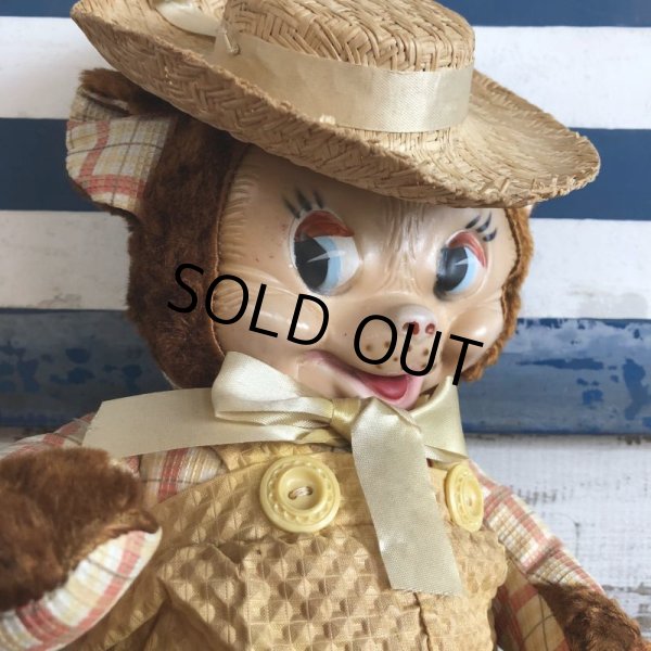 画像9: Vintage Gund Famer Bear Rubber Face Doll (S100) (9)