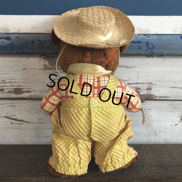 画像4: Vintage Gund Famer Bear Rubber Face Doll (S100) (4)