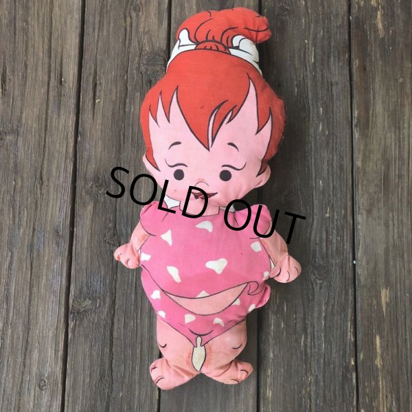 画像2: Vintage The Flintstones Pebbles Pillow Doll (S111) (2)