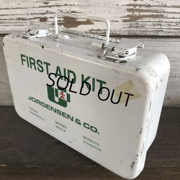 画像2: Vintage Jorgensen First Aid Kit Mettal Box Cabinet (S119） (2)