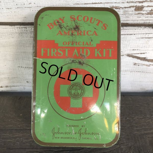 画像1: Vintage Boy Scouts America Official First AID Kit Can (S122） (1)