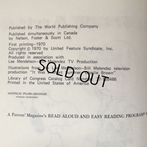 画像5: Vintage Book Snoopy It Was A Short Summer, Charlie Brown (S134） (5)