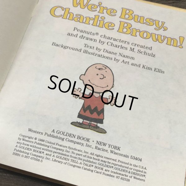 画像4: Vintage Book Snoopy We're Busy, Charlie Brown (S135） (4)