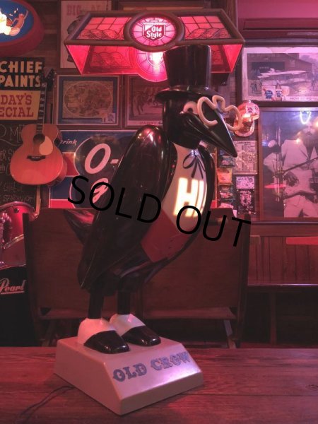 画像8: OLD CROW Vintage Light Up Store Display Statue (S151) (8)