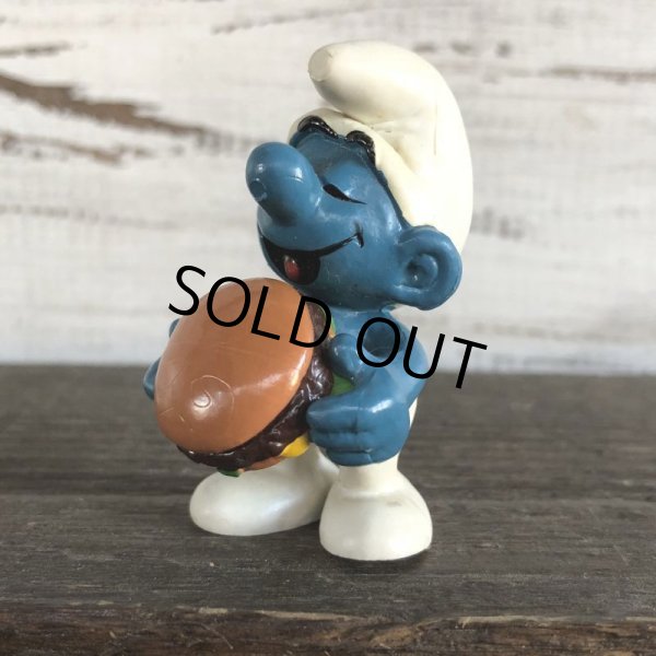 画像1: Vintage PVC Smurf Hamburger (S169) (1)