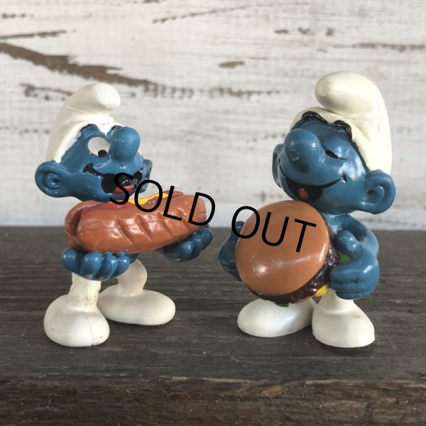画像9: Vintage PVC Smurf Hamburger (S169) (9)