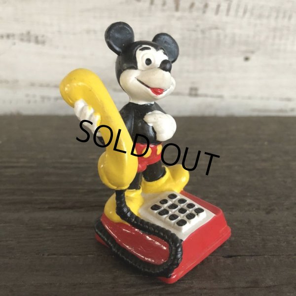 画像2: Vintage Disney Mickey Mouse PVC / Telephone (S168) (2)