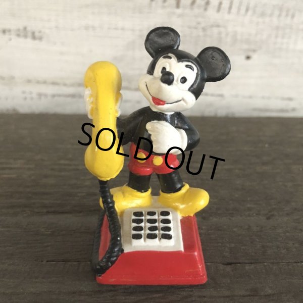 画像1: Vintage Disney Mickey Mouse PVC / Telephone (S168) (1)