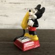 画像4: Vintage Disney Mickey Mouse PVC / Telephone (S168) (4)