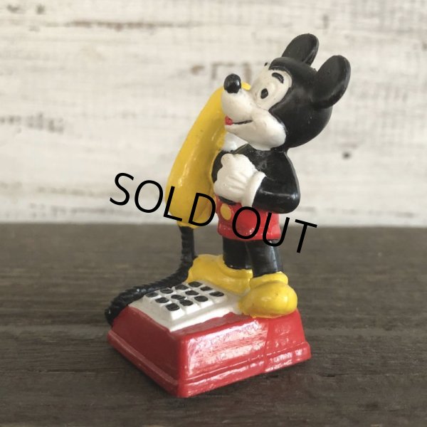 画像4: Vintage Disney Mickey Mouse PVC / Telephone (S168) (4)