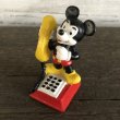 画像6: Vintage Disney Mickey Mouse PVC / Telephone (S168) (6)