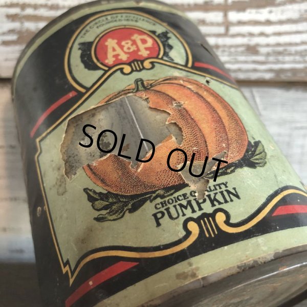 画像7: Vintage A&P Pumpkin Tea Can (S175)  (7)
