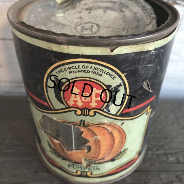 画像6: Vintage A&P Pumpkin Tea Can (S175)  (6)