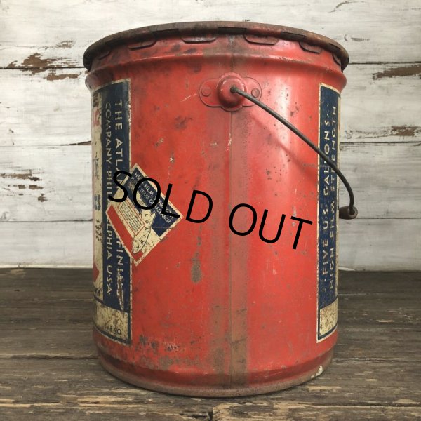 画像4: Vintage Oil can Atlantic U.S. 5 GAL (S182)   (4)