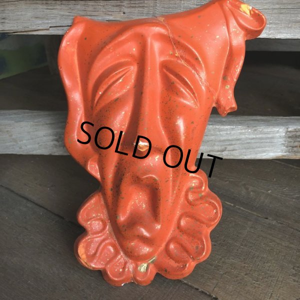 画像3: 【SALE】 Vintage Comedy & Tragedy Two Face Wall Decor (S188) (3)