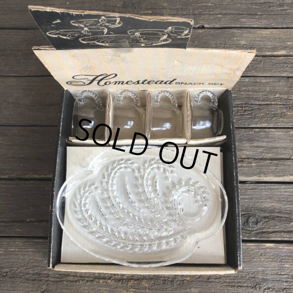 画像3: Vintage Federal Homestead Snack Set Dead Stock (S196) (3)
