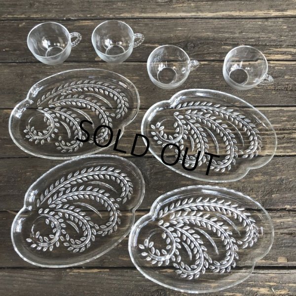 画像7: Vintage Federal Homestead Snack Set Dead Stock (S196) (7)