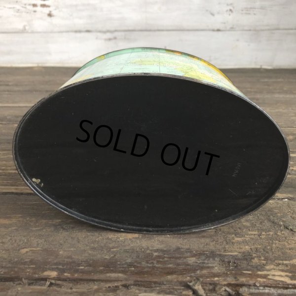 画像9: Vintage World Map Trash Can (S205) (9)