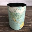 画像4: Vintage World Map Trash Can (S205) (4)