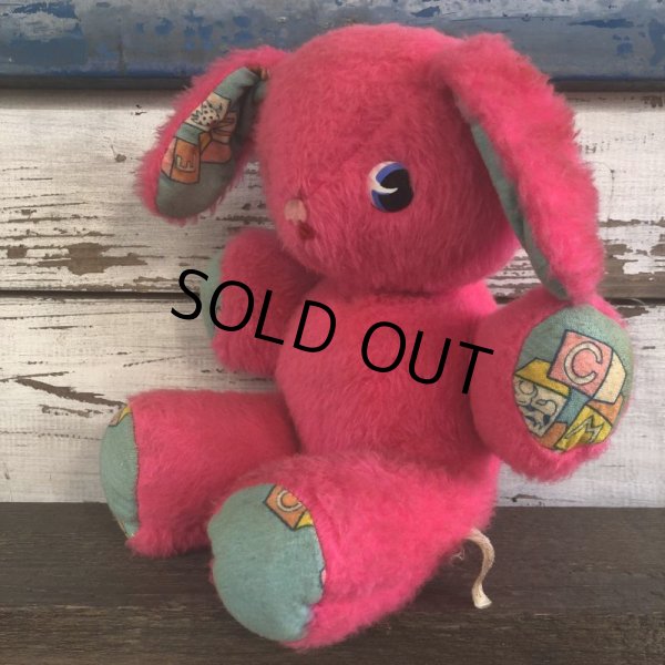 画像3: Vintage Rushton Pink Bunny Baby Doll (S213) (3)