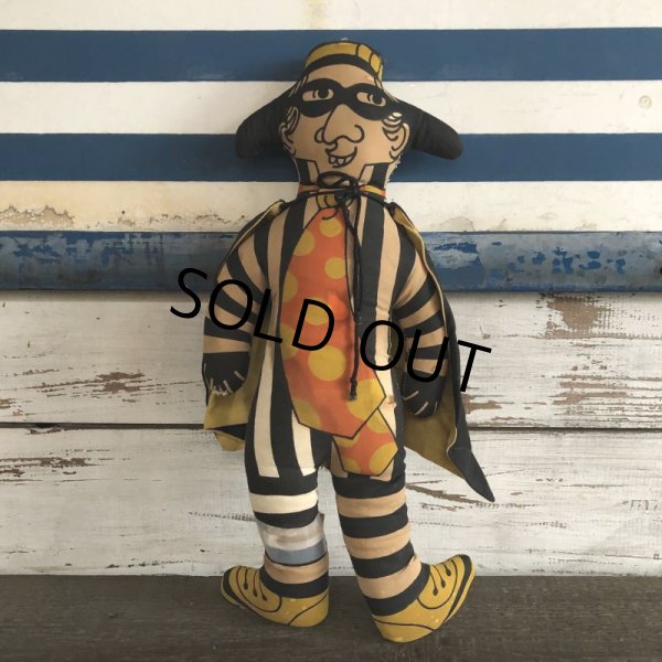 画像1: 【SALE】 70s Vintage McDonald's Pillow Doll HAMBURGLAR (S230) (1)