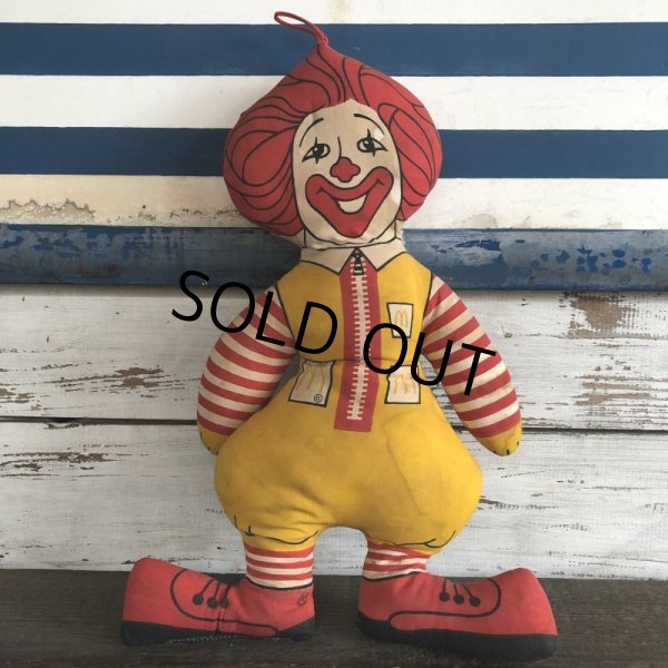 画像1: 70s Vintage McDonald's Pillow Doll RONALD (S229) (1)