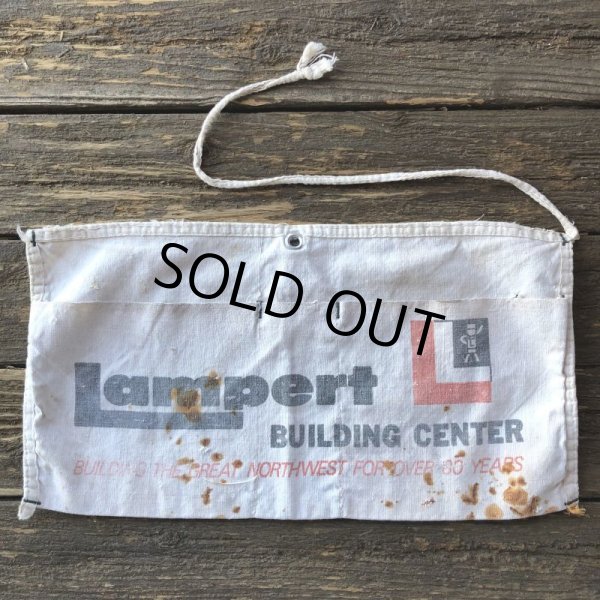 画像2: Vintage Advertising Work Apron Lampert BUILDING CENTER (S234) (2)