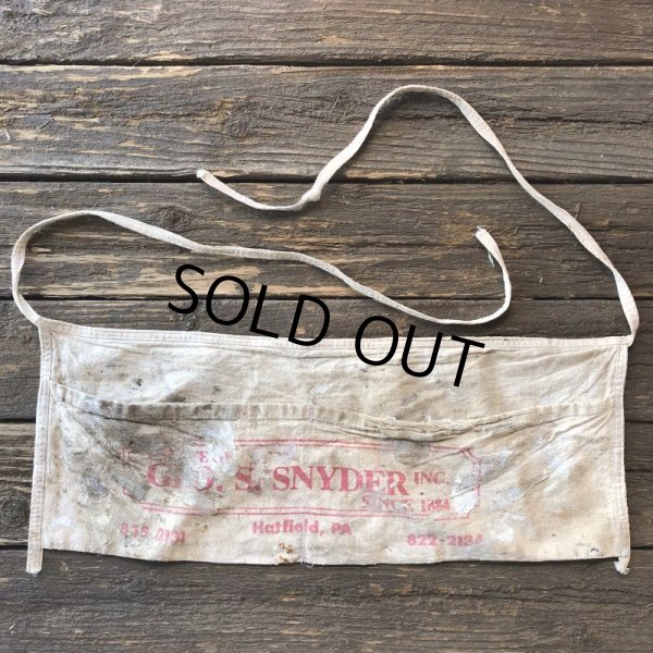 画像2: Vintage Advertising Work Apron GLO. S. SNYDER INC SINCE 1884 (S242) (2)