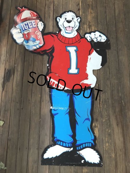 画像3: Vintage ICEE Polar Bear Giant Store Display Panel 165cm (S247) (3)