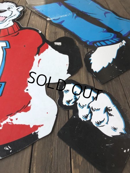 画像7: Vintage ICEE Polar Bear Giant Store Display Panel 165cm (S247) (7)