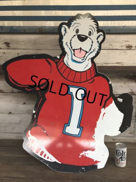 画像5: Vintage ICEE Polar Bear Giant Store Display Panel 165cm (S247) (5)