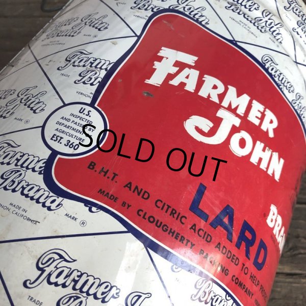 画像6: Vintage Farmer John Brand Lard Tin 50MLB (S254) (6)