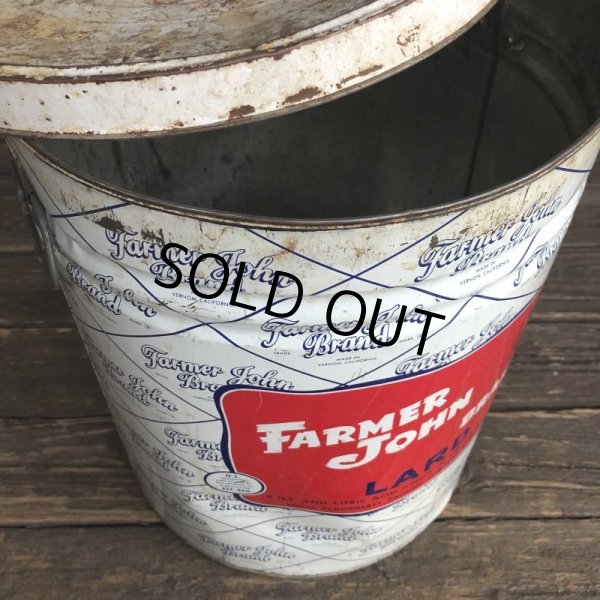 画像9: Vintage Farmer John Brand Lard Tin 50MLB (S254) (9)