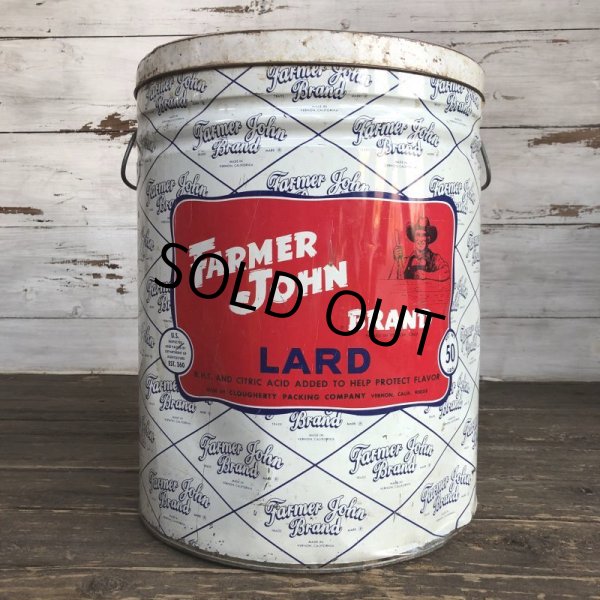 画像3: Vintage Farmer John Brand Lard Tin 50MLB (S254) (3)